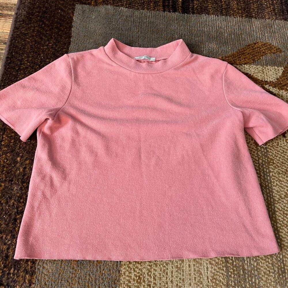 Zara Women's Pink Crop-top